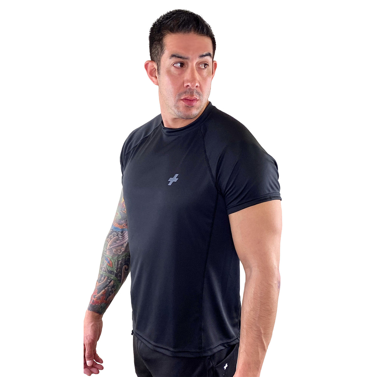 Men Souluxe Sportswear  Souluxe Black Printed Gym T Shirt black •  FitForFelix