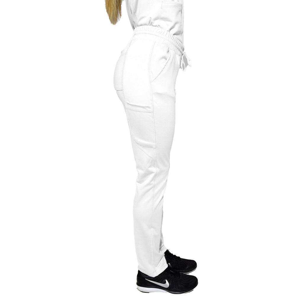 Women's Petite Scrub Pants - White Cross 351P Allure Yoga Pants
